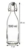 BigDean 6x Glasflaschen mit Bügelverschluss 500ml - Produktbild-Vorschau 3
