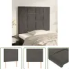 The Living Store Kopfteile 2 Stk. Dunkelgrau 80x5x78/88 cm Produktbild-Vorschau 9