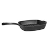 A black cast iron grill pan is shown on a white background. Produktbild-Vorschau