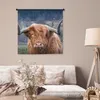 MuchoWow® Wandteppich Wandbehang Schottisches Hochlandrind Produktbild-Vorschau 5
