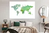 MuchoWow® Poster Weltkarte - Aquarell - Grün 180x120 cm - Produktbild-Vorschau 4