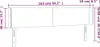 The Living Store Kopfteil mit Ohren Dunkelgrau 163x16x78/88 Produktbild-Vorschau 9