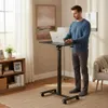 Biurko Pod Laptopa Mobilne Regulowane Składany Blat 70X48 Podgląd zdjęcia produktu 2