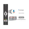 A remote control with various app icons and voice control features highlighted. Produktbild-Vorschau
