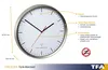 TFA 60.3521.02 Analoge Funk-Wanduhr mit Edelstahl-Rahmen Produktbild-Vorschau 4