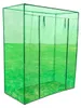 vidaXL Kas met stalen frame en PVC Productafbeelding-voorbeeld 1