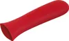A red silicone handle cover for a pan. Produktbild-Vorschau