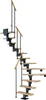 Pertura Mittelholmtreppe Spiros Eiche Leimholz Anthrazit Produktbild-Vorschau 1