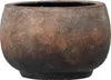 A close-up studio shot of a brown, textured planter pot. Produktbild-Vorschau