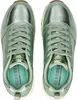 A top-down view of a pair of green Skechers sneakers. Anteprima dell’immagine prodotto