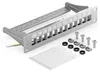 deleyCON 12 Port Patchpanel Patchfeld Modular für Keystone Produktbild-Vorschau 2