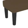 vidaXL Lavica tmavohnedá 70x30x30 cm Látka Náhľad obrázku produktu 5