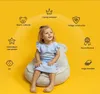 Detské kreslo Sako Bag medvedík Teddy, Bearly, svetlo sivá Náhľad obrázku produktu 3