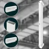 A diagram showing a white cable channel with close-up views of its components. Produktbild-Vorschau