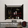 LED Spiegelschrank 80x70 cm mit Rasier-Steckdose Drei Produktbild-Vorschau 6