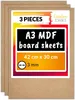 Creative Deco 3 x A3 MDF Platten | 420 x 300 x 3 mm | Dünne Produktbild-Vorschau 1