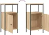 vidaXL Szafka nocna dąb sonoma 41x31x80 cm Materiał Podgląd zdjęcia produktu 9