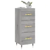 vidaXL Sideboard Grau Sonoma 34,5x34x90 cm Holzwerkstoff Produktbild-Vorschau 3
