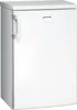 A white Smeg refrigerator with a handle on the left side and the Smeg logo on the front. Produktbild-Vorschau