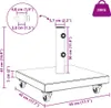 vidaXL Pied de parasol 30 kg Gris granit Carré Voir les images du produit 8