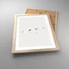 Gerahmtes Poster - Rahmen in heller Eiche - Flug Vogel Produktbild-Vorschau 3