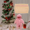 Baby Overall Winter Flanell Kapuze Jumpsuit, Farbe: Beige, Produktbild-Vorschau 8