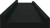 A product shot of black wall shelves on a white background. Podgląd zdjęcia produktu