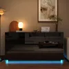 Komoda ProximaX w kolorze czarnym z połyskiem, 160 cm, z Podgląd zdjęcia produktu 2