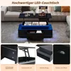 KLAM HOME Couchtisch Höhenverstellbarer Couchtisch Mit LED Produktbild-Vorschau 4