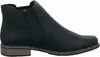 A side view of a black leather ankle boot. Náhled obrázku produktu