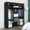 WYCTIN DIY Stoffschrank Kleiderschrank mit Stangen Tür, Produktbild-Vorschau 2