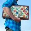 Biggdesign Bloom Klassisches Backgammon, MDF-Korpus, Produktbild-Vorschau 7