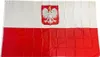 Fahne Polen mit Wappen 90x150 cm Produktbild-Vorschau 1
