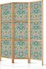 A three-panel room divider with a vintage floral pattern. Anteprima dell’immagine prodotto