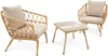 A set of outdoor furniture including two chairs and a coffee table, presented on a white background. Náhled obrázku produktu
