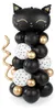 Schwarze Katze Ballonstrauß 140 x 83 cm, 61 teiliges Set - Produktbild-Vorschau 1