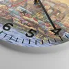 Wanduhr - Rund - Glasuhr - Farben Stadt Türkei - 30x30cm - Produktbild-Vorschau 5