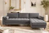 riess-ambiente Elegantes Ecksofa COZY VELVET 260cm grau Produktbild-Vorschau 9