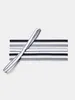 A stack of striped headbands on a white background. Voir les images du produit