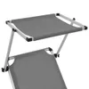 The Living Store Klappliege mit Sonnenschutz Aluminium und Produktbild-Vorschau 6