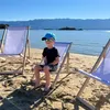 Kinder Liegestuhl Holz klappbar „Anker blau“ – Garten Produktbild-Vorschau 3
