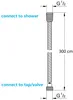 ONECE Duschschlauch 3M Brauseschlauch Flexibl Produktbild-Vorschau 2