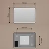 ARTFORMA LED koupelnové zrcadlo, obdélníkové, 100 x 70 cm, Náhled obrázku produktu 3