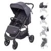BabyGo Kombikinderwagen Style 3in1 schwarz Produktbild-Vorschau 1