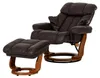 home24 Relaxsessel mit Hocker - Echtleder / Kunstleder Produktbild-Vorschau 5