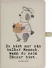 Mr. & Mrs. Panda Notizbuch A5 Bäcker Herz - Transparent - Produktbild-Vorschau 1