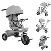 Dreirad 4in1 Kinderdreirad mit Schubstange,Buggy Fahrrad Produktbild-Vorschau 3