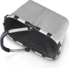 An overhead view of an open grey reisenthel carrybag. Produktbild-Vorschau