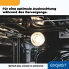 Interior view of an oven with the light on, highlighting the lighting feature. Produktbild-Vorschau