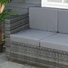 Divano in polyrattan con cuscini Divano da giardino a 3 Anteprima dell’immagine prodotto 10